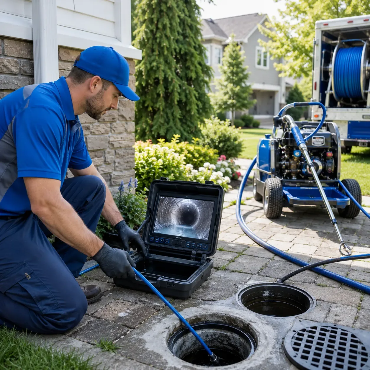 Outdoor drain cleaning professionals serving Manchester Center, VT